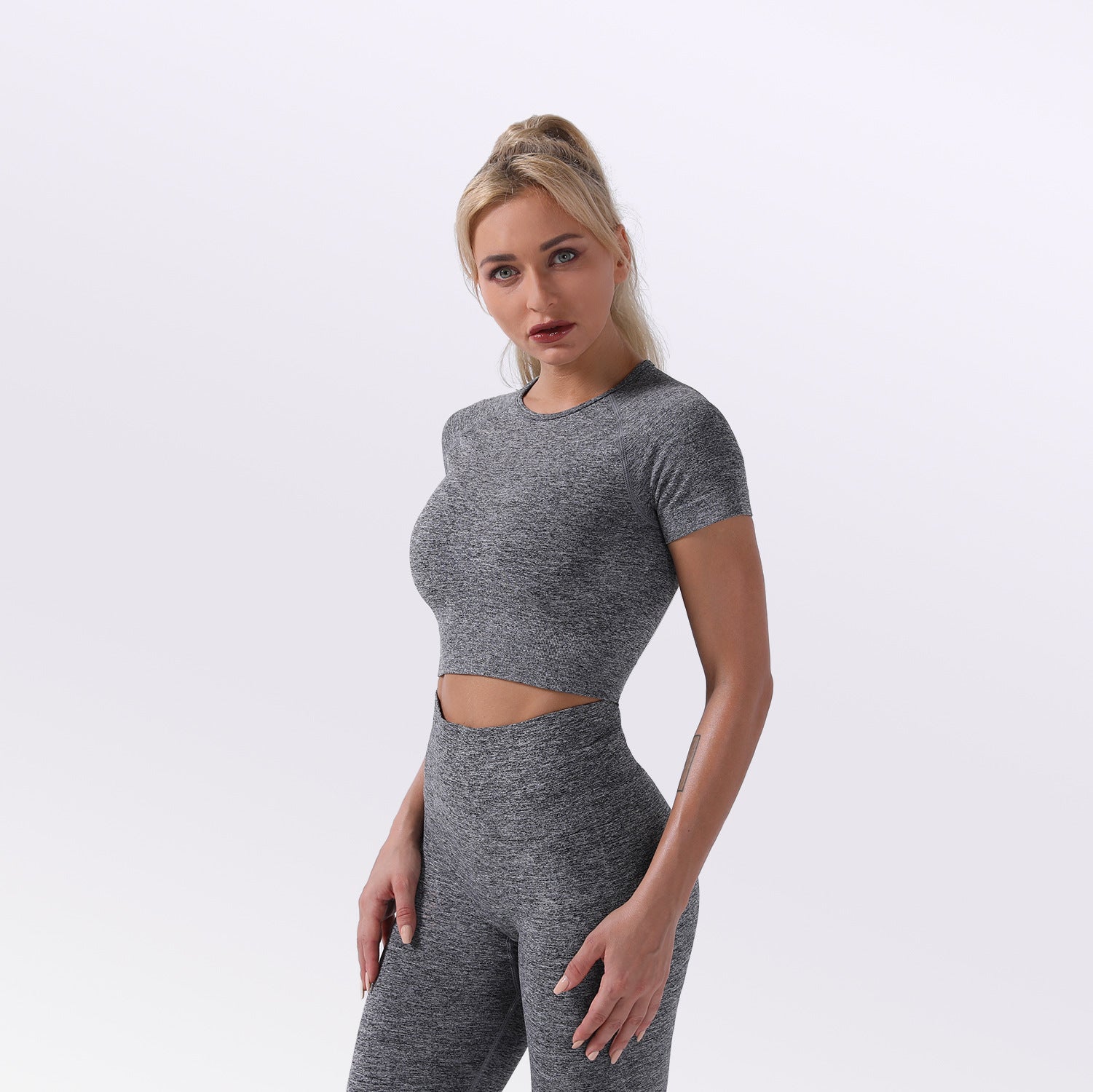 Short Sleeved Top And Leggings Set