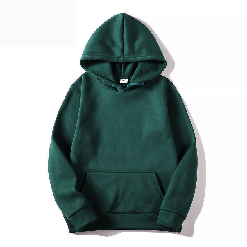 Hooded Long-Sleeve Pocket Pullover Sweater