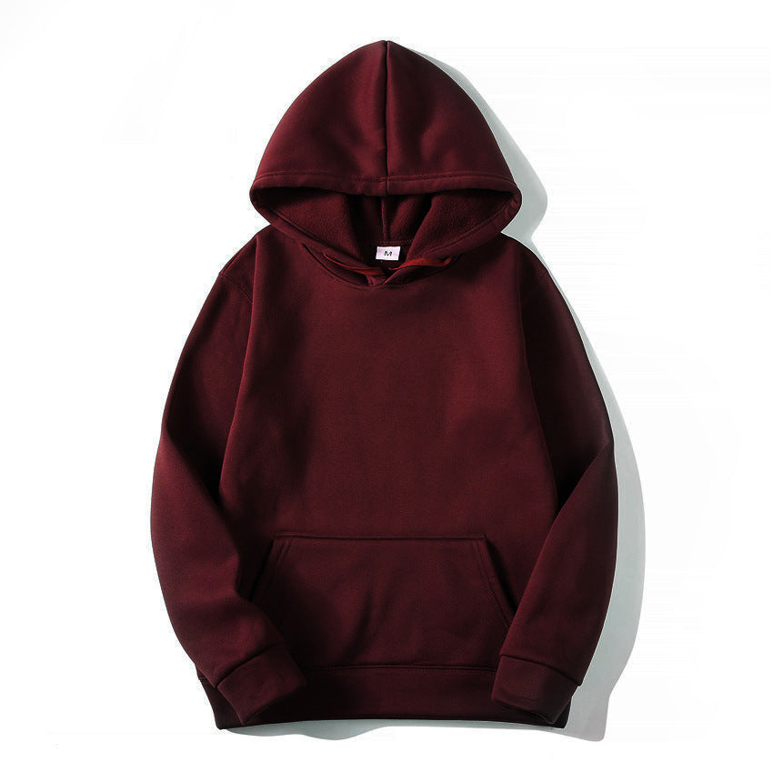 Hooded Long-Sleeve Pocket Pullover Sweater