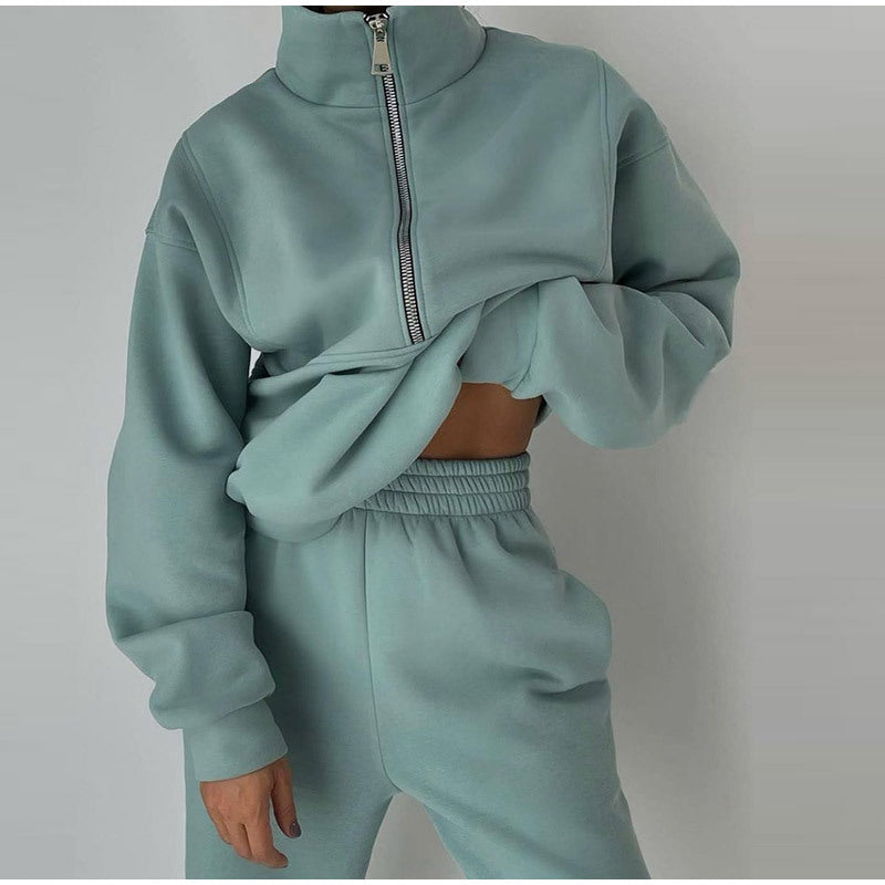 Over Sized Zip Up Casual Tracksuit