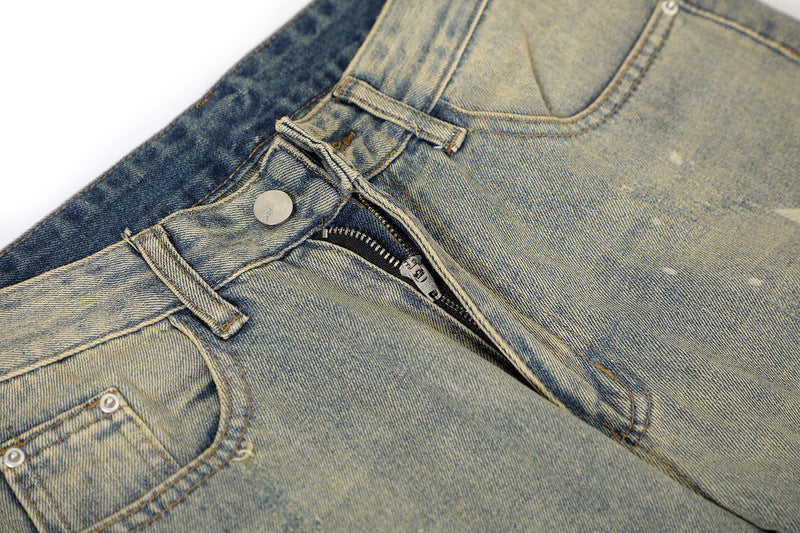 Printed Washed Jeans