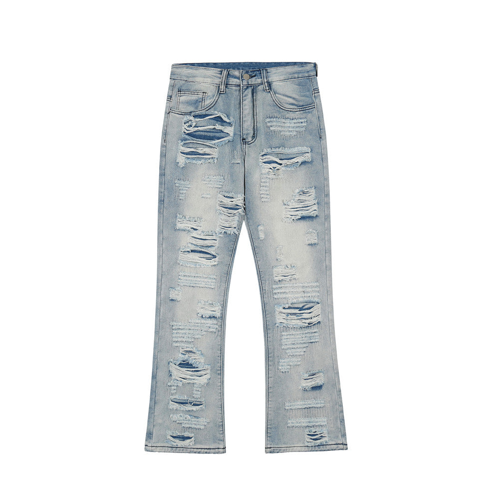 Flared Washed Jeans