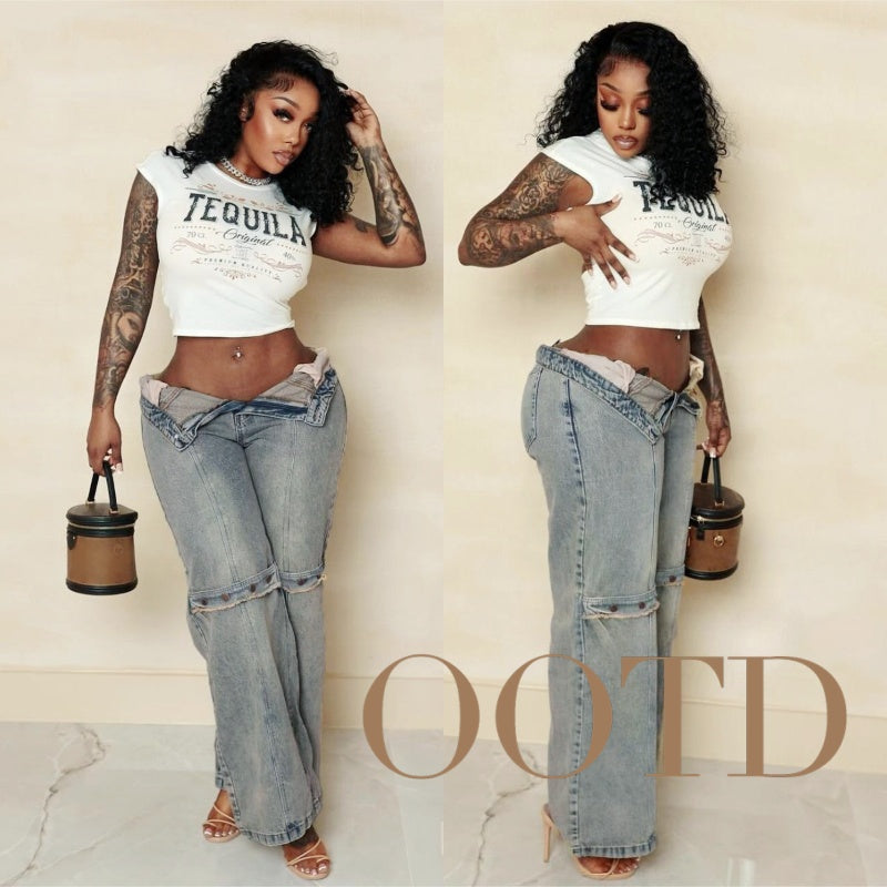 Baggy Wide Leg Vintage Jeans