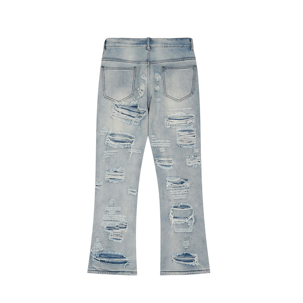 Flared Washed Jeans