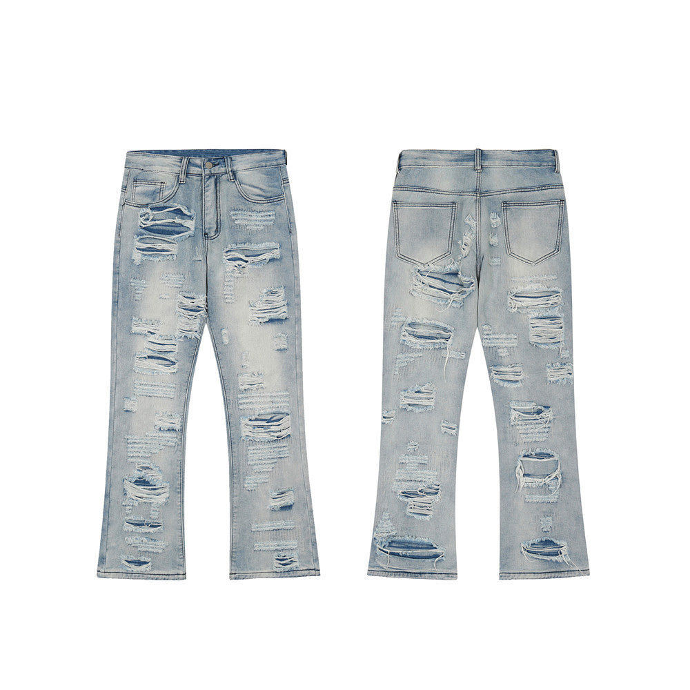 Flared Washed Jeans